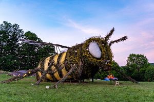 The 2019 Bug Effigy, a large wasp